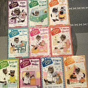 Lot of 10 (complete set) Dr. Kitty Cat Book Series, Great Shape--Homeschool Read